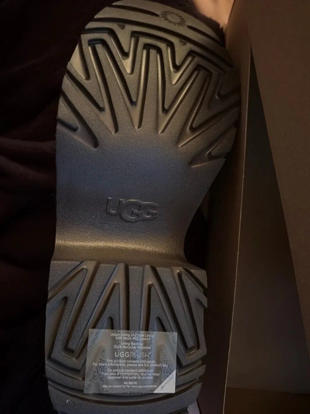 UGG Men's Black Suede Ankle Boots with Platform Sole